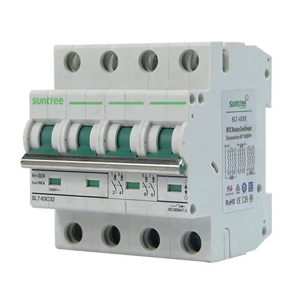 Disjoncteur DC SL7-63 4P 1000Vdc 20A