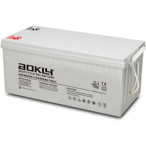 Batterie solaire Aokly 200Ah 12V Gel VRLA